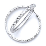 Hoop Earrings in 14K White Gold