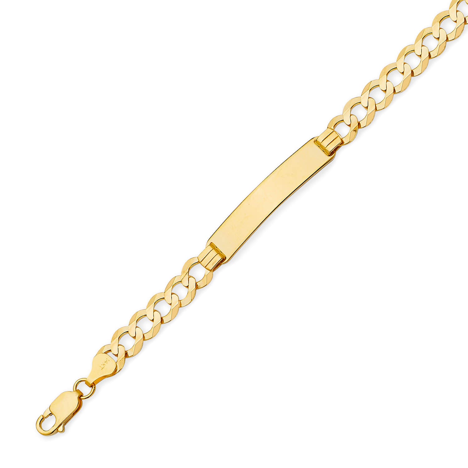 Cuban Kids ID Bracelet In 14K Gold