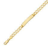 Cuban Kids ID Bracelet In 14K Gold