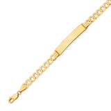 Cuban Kids ID Bracelet In 14K Gold