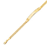 Cuban Kids ID Bracelet In 14K Gold