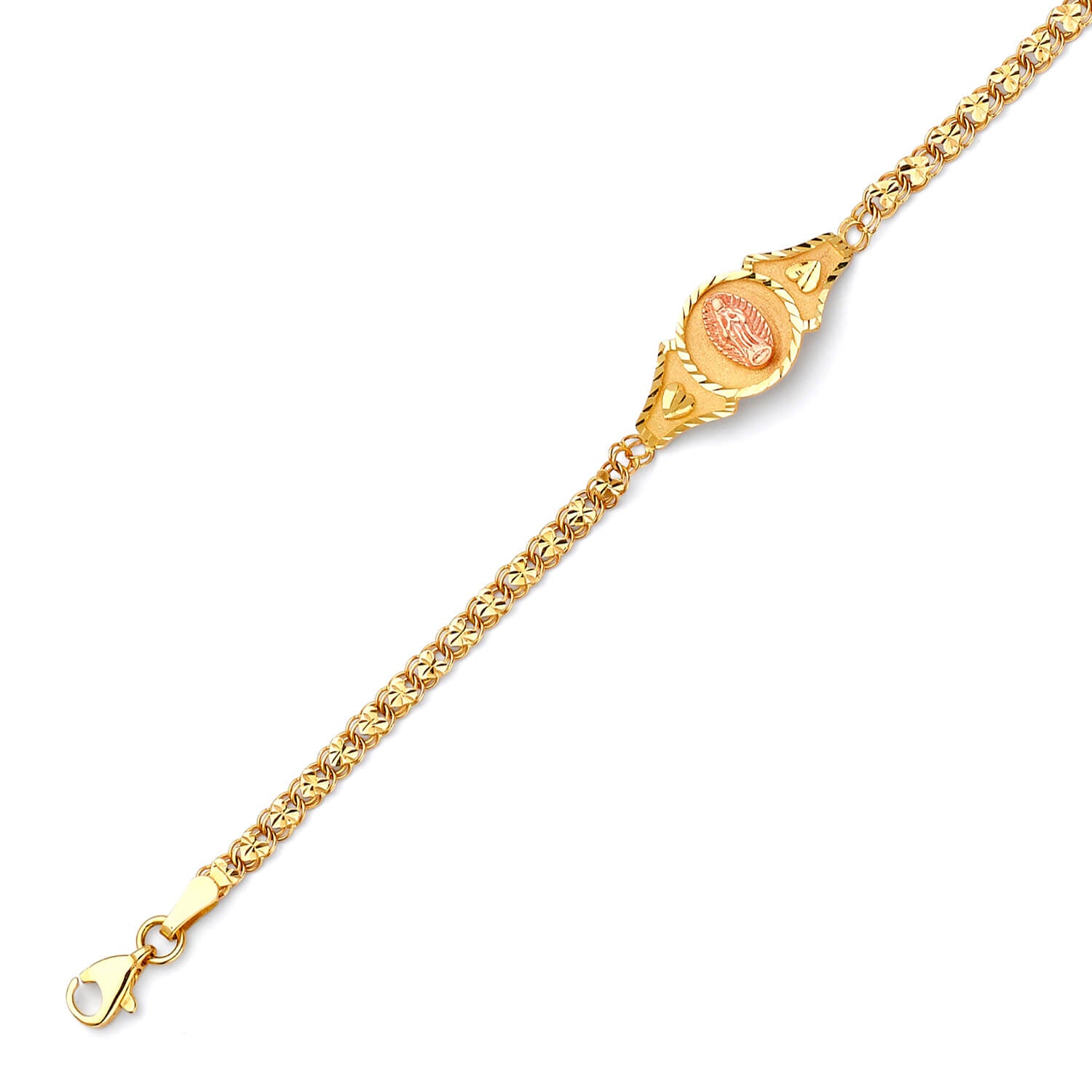 Mexican Kids Bracelet In 14K Two-Tone Gold