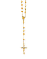 Crucifix Five-Decade Rosary Necklace in 14K Gold