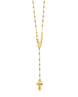 Crucifix Five-Decade Rosary Necklace in 14K Gold