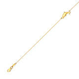 Adjustable Dolphin Link Anklet in 14K Gold