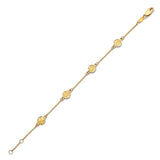 Kids Angel Charm Bracelet In 14K Gold