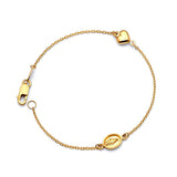 Kids Guadalupe Charm Bracelet In 14K Gold