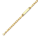 Mexican Kids Border ID Bracelet In 14K Gold