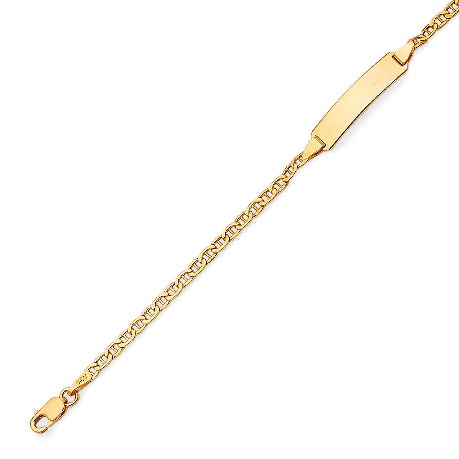 Mariner Kids ID Bracelet In 14K Gold