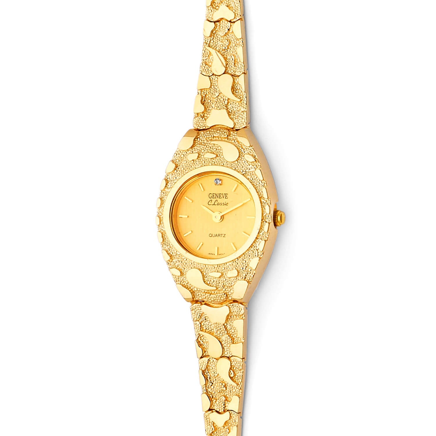 Round Shape Ladies Watch in 14K Gold