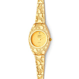 Round Shape Ladies Watch in 14K Gold