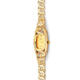 Oval Shape Ladies Watch in 14K Gold