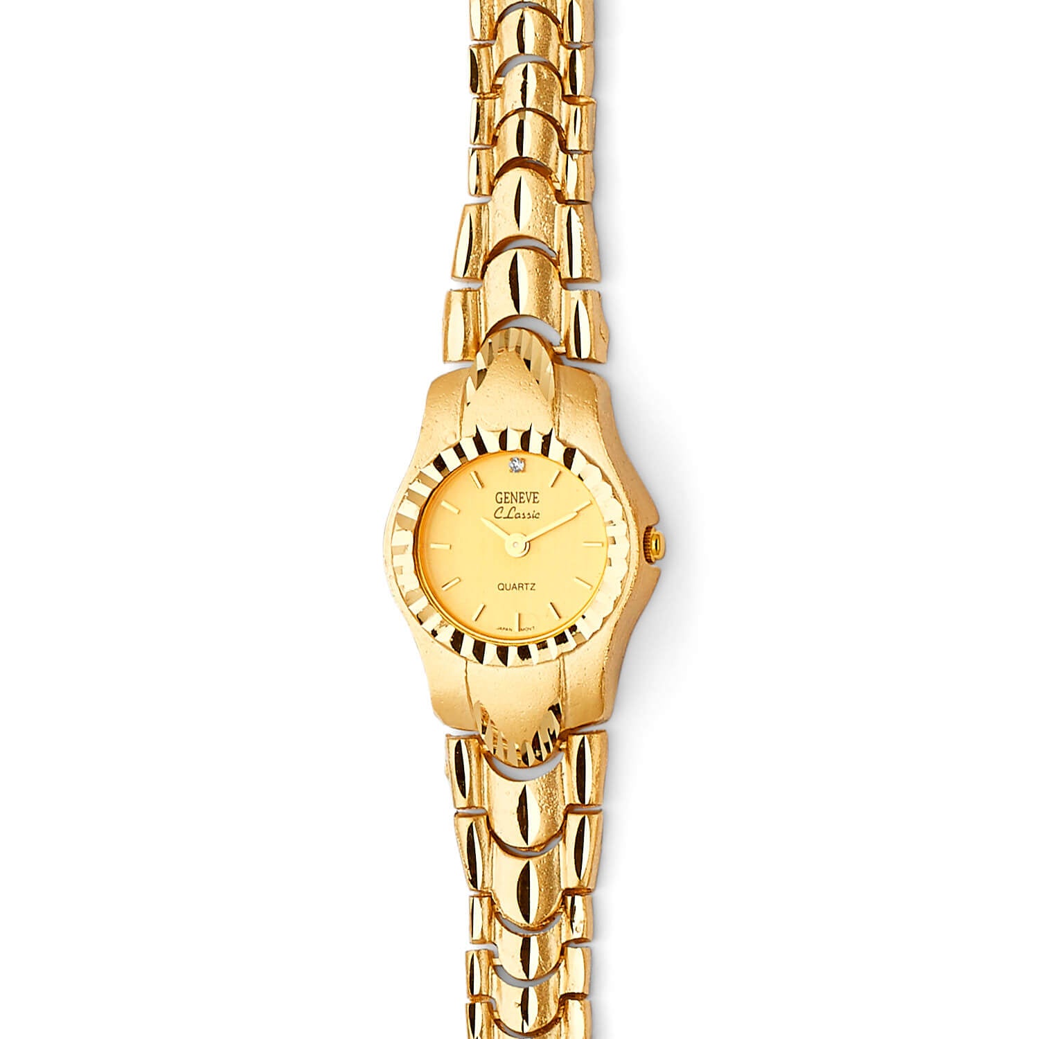 Round Shape Ladies Watch in 14K Gold