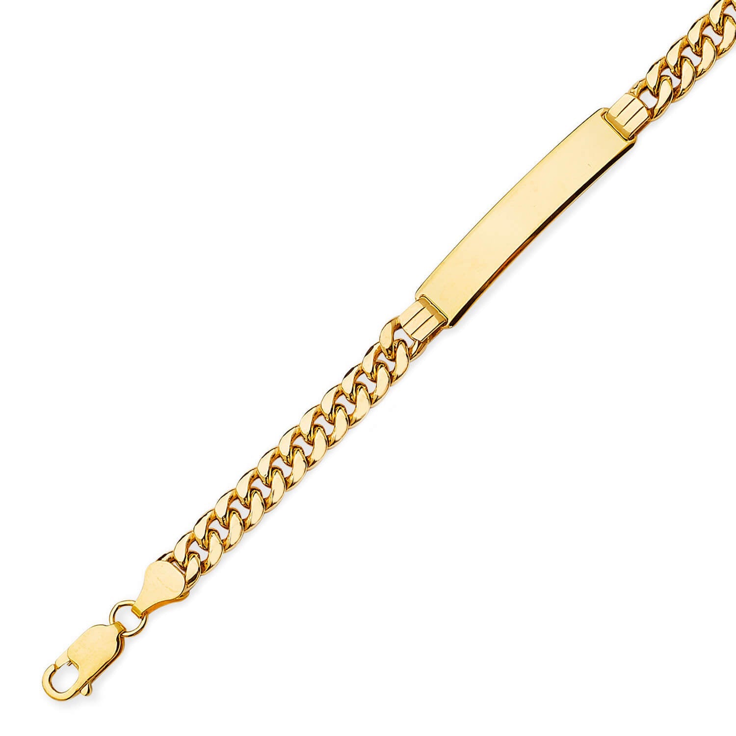 Cuban Kids ID Bracelet In 14K Gold