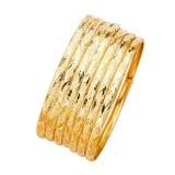 Flexible Ladies 7-Day Bangle in 14K Gold