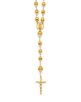 Crucifix Five-Decade Rosary Necklace in 14K Gold