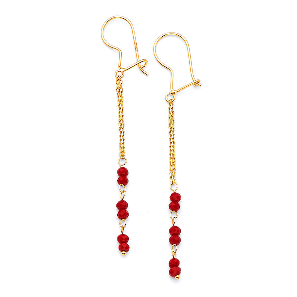 Dangling Earrings in 14K Gold