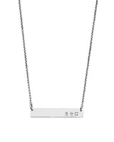 Personalized Charm Necklace in 14K White Gold