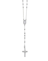 Crucifix Five-Decade Rosary Necklace in 14K White Gold