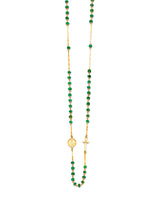 Cross Rosary Necklace in 14K Gold