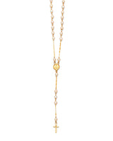 Cross Five-Decade Rosary Necklace in 14K Gold