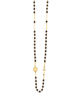 Cross Rosary Necklace in 14K Gold