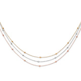 Fancy Necklace in 14K Tri-Color Gold