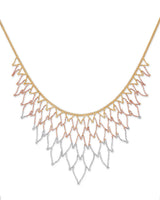 Fancy Necklace in 14K Tri-Color Gold