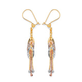 Guadalupe Tassel Earrings in 14K Tri-Color Gold