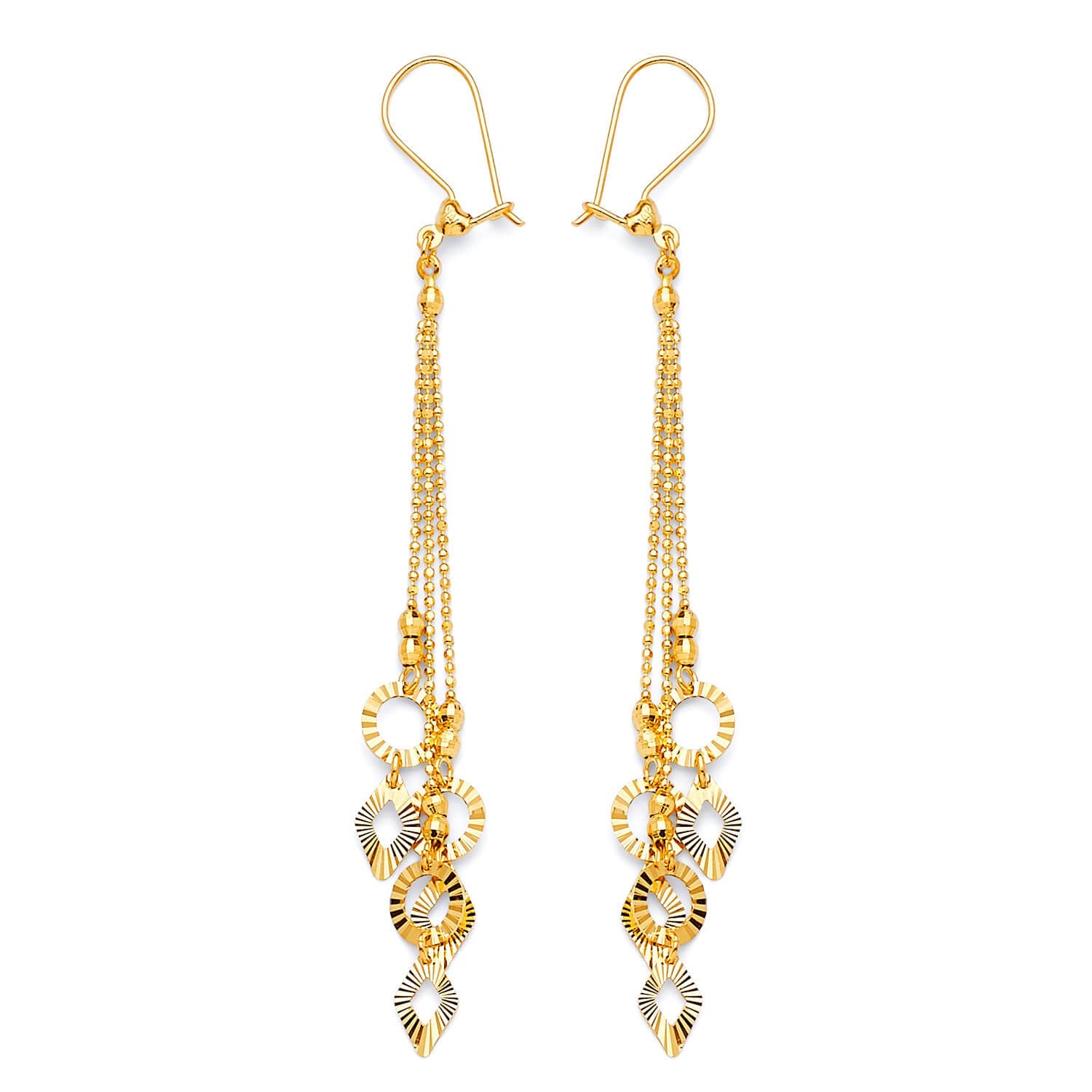 Tassel Earrings in 14K Gold