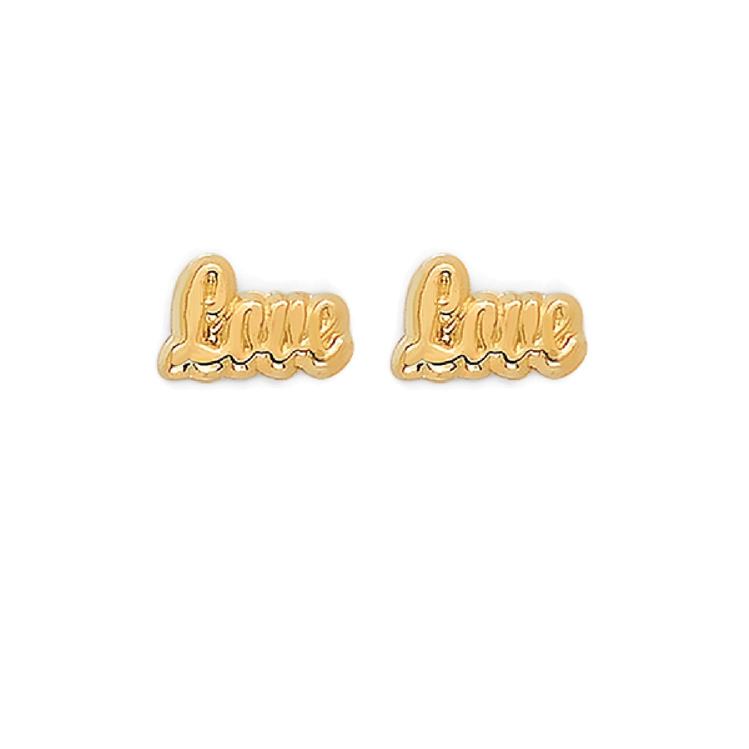 Ladies Stud Earrings in 14K Gold