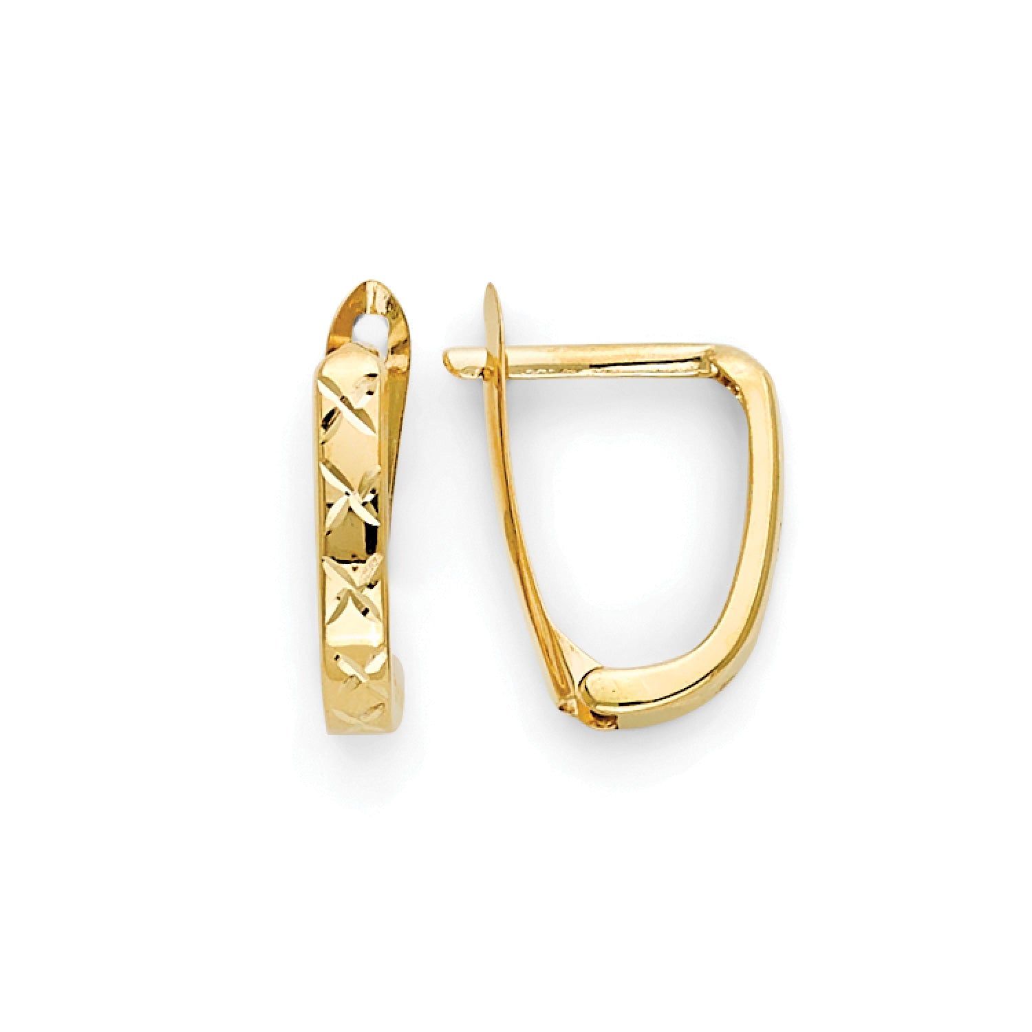 Huggie Earrings in 14K Gold
