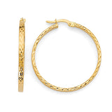 Hoop Earrings in 14K Gold