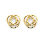 Knot Stud Earrings in 14K Gold