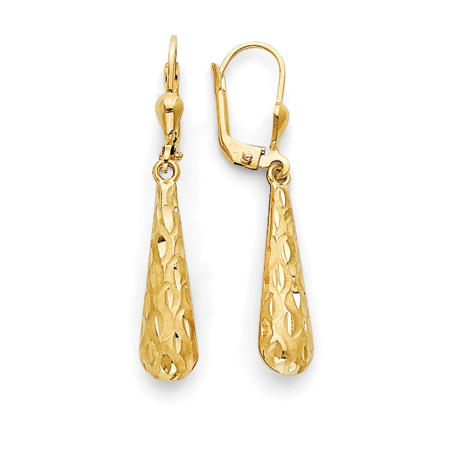Teardrop Earrings in 14K Gold