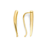Spike Crawler Stud Earrings in 14K Gold