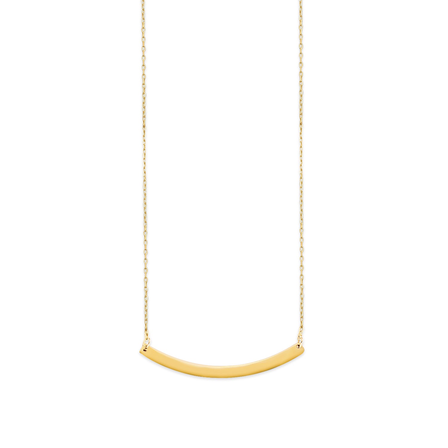 Adjustable Personalized Charm Necklace in 14K Gold
