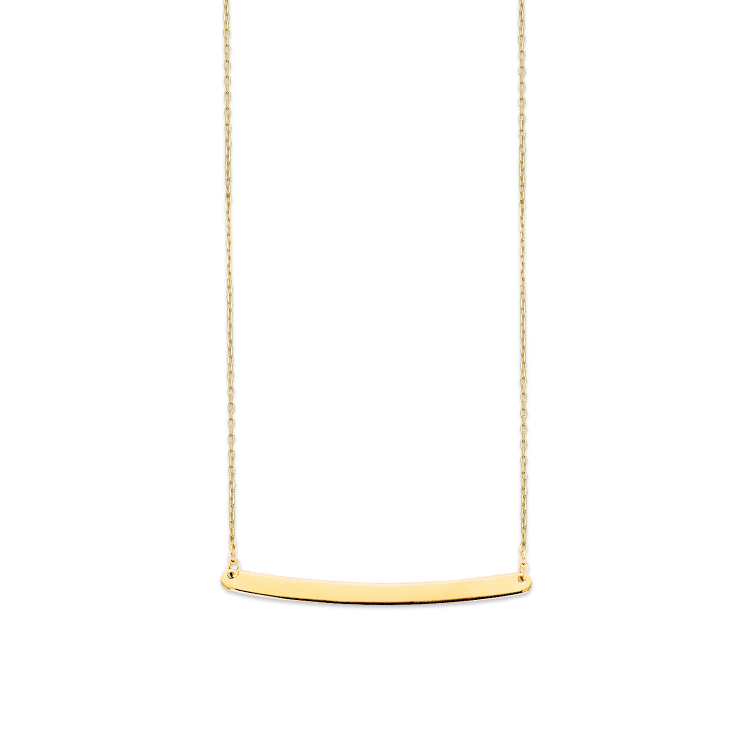 Adjustable Personalized Charm Necklace in 14K Gold