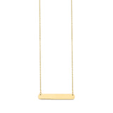 Adjustable Personalized Charm Necklace in 14K Gold