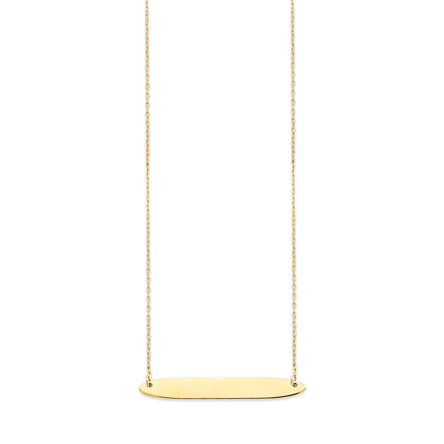 Adjustable Personalized Necklace in 14K Gold