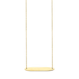 Adjustable Personalized Necklace in 14K Gold