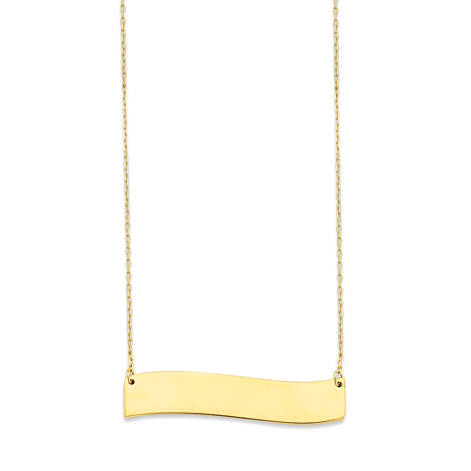 Adjustable Personalized Necklace in 14K Gold