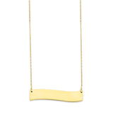 Adjustable Personalized Necklace in 14K Gold