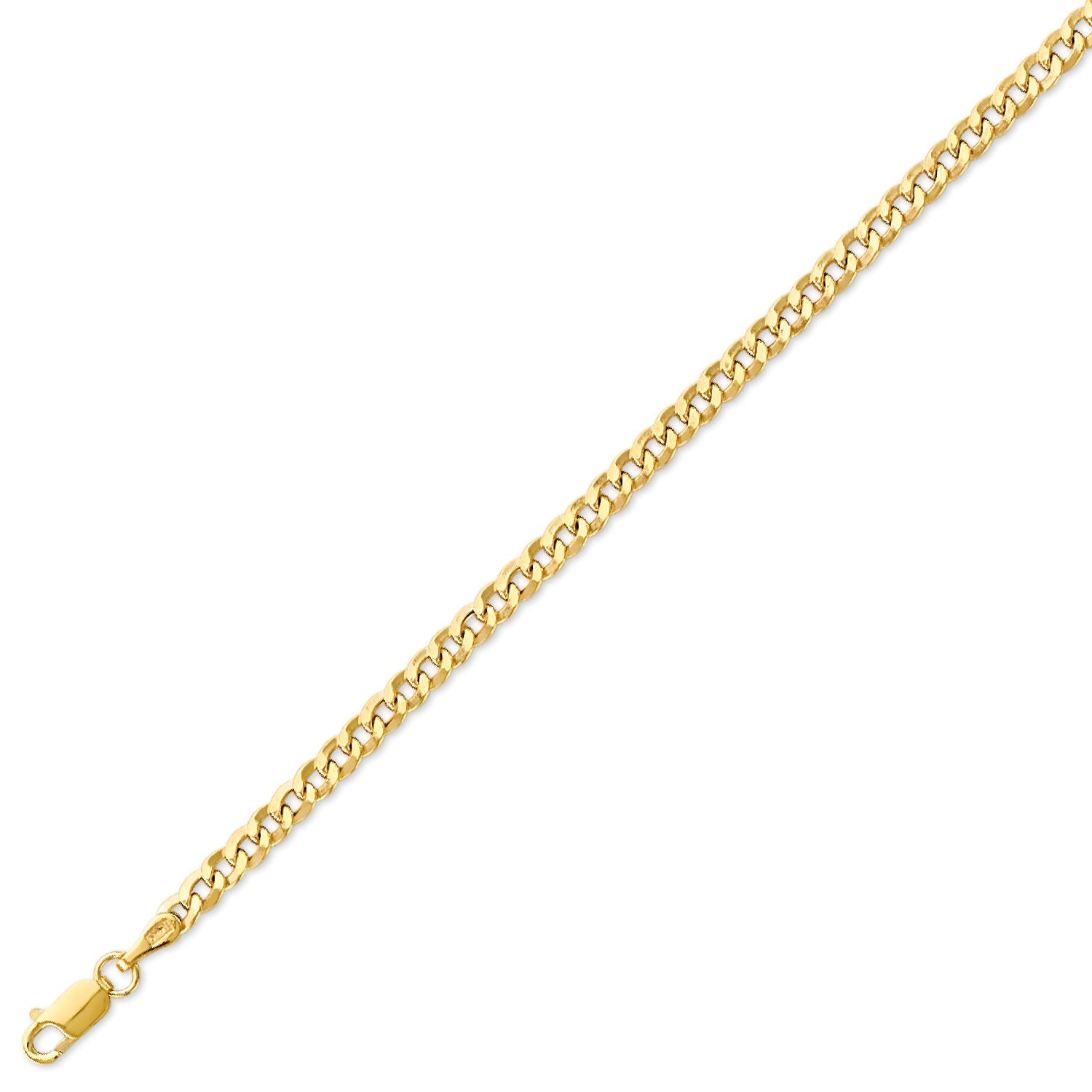 Cuban Unisex Link Bracelet in 14K Gold