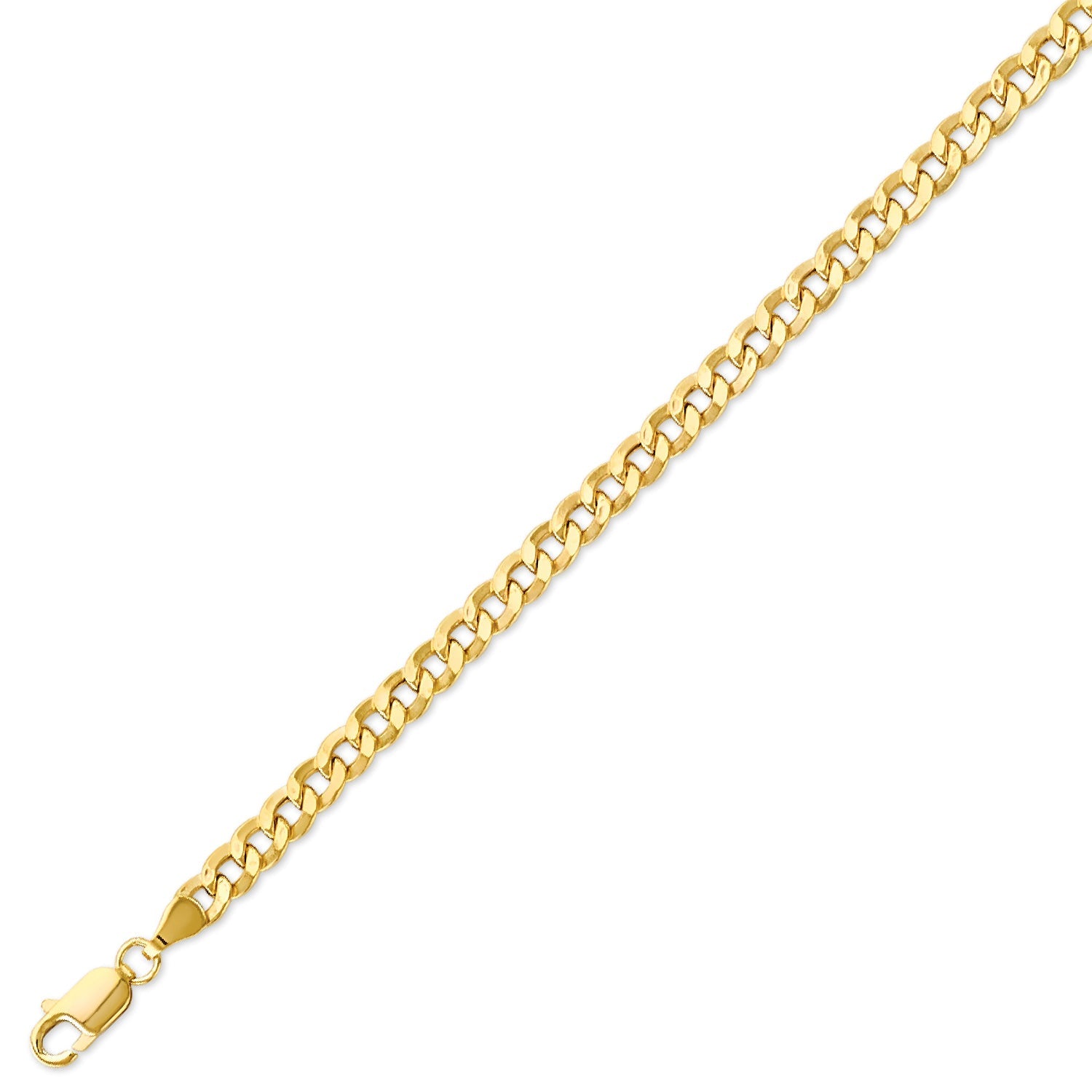 Cuban Unisex Link Bracelet in 14K Gold
