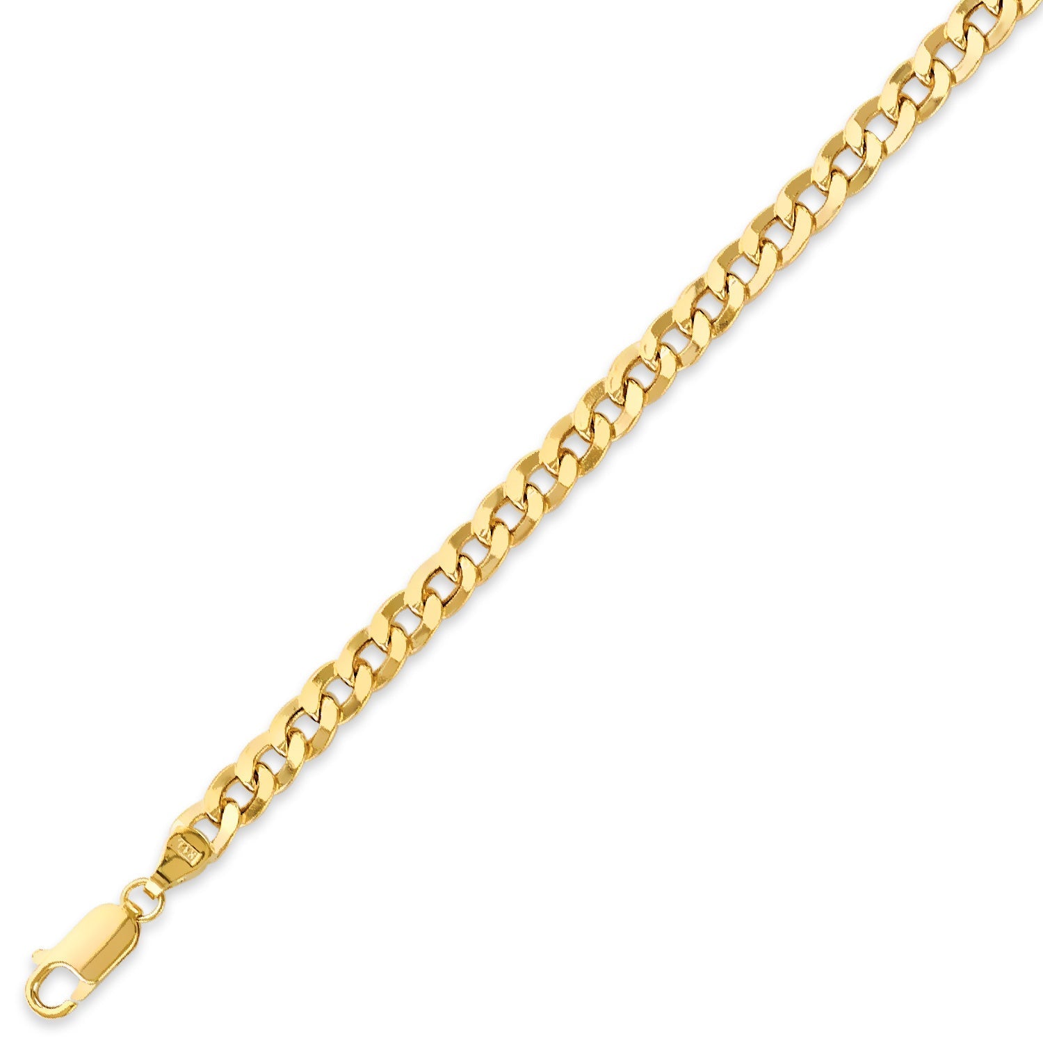 Cuban Unisex Link Bracelet in 14K Gold