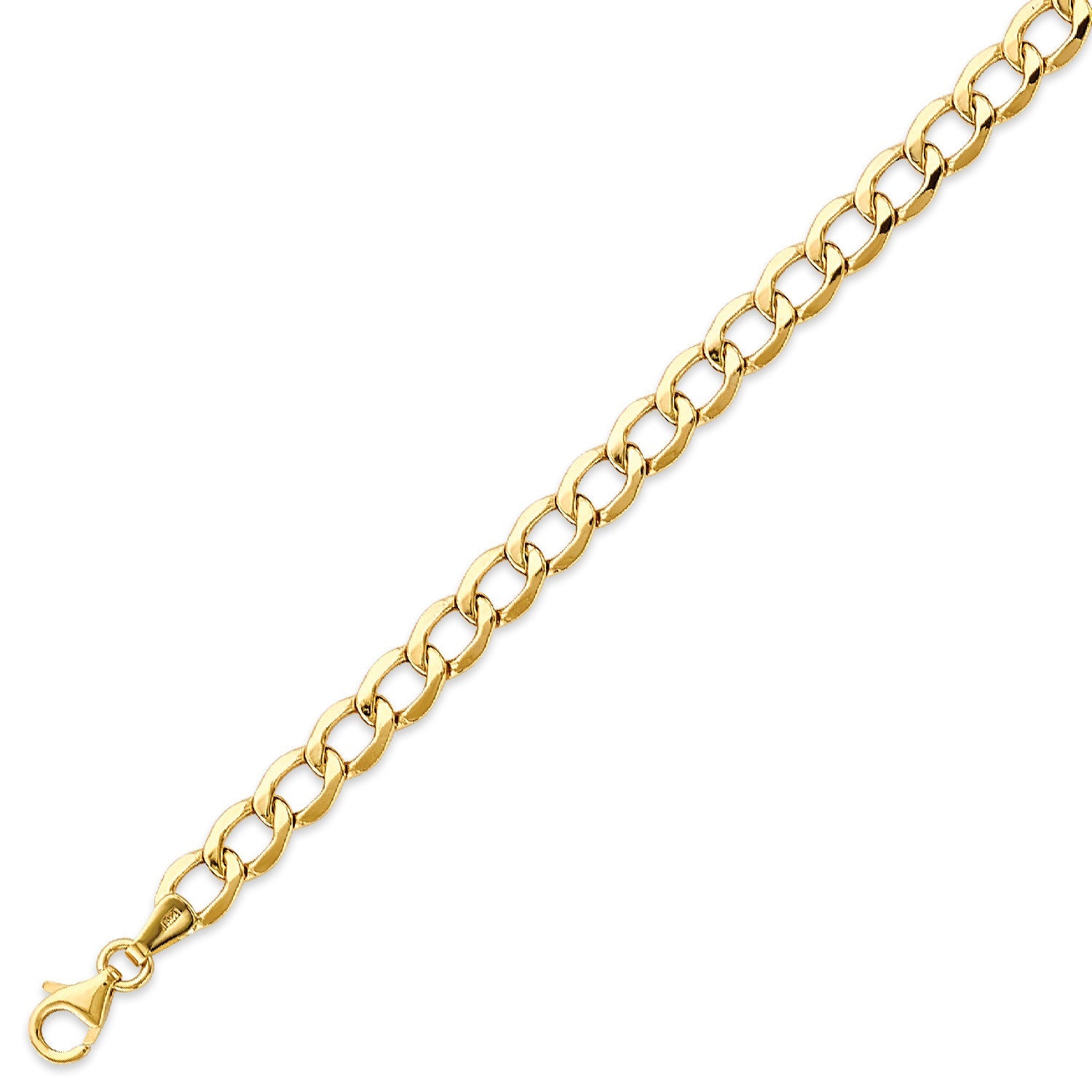 Cuban Unisex Link Bracelet in 14K Gold
