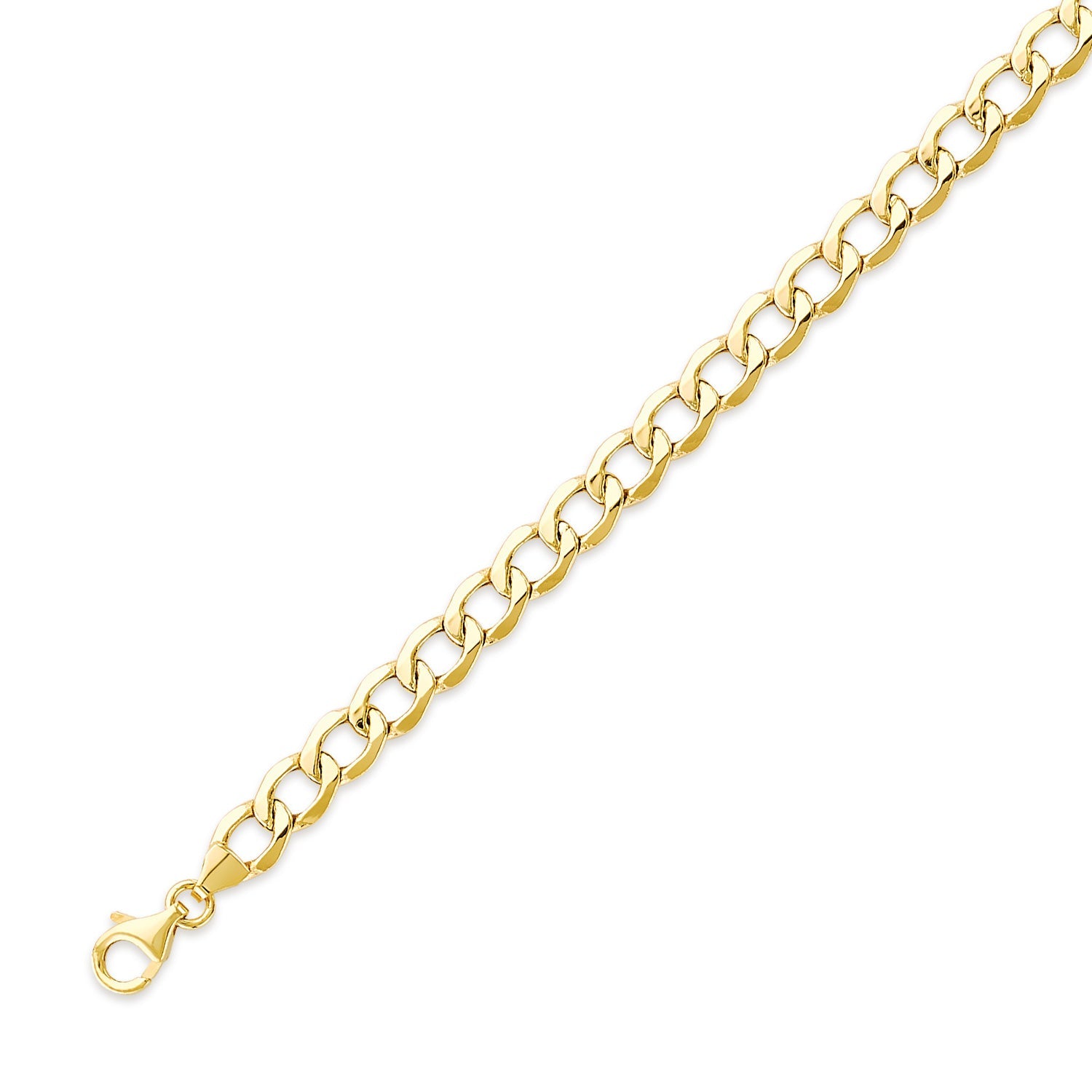 Cuban Unisex Link Bracelet in 14K Gold