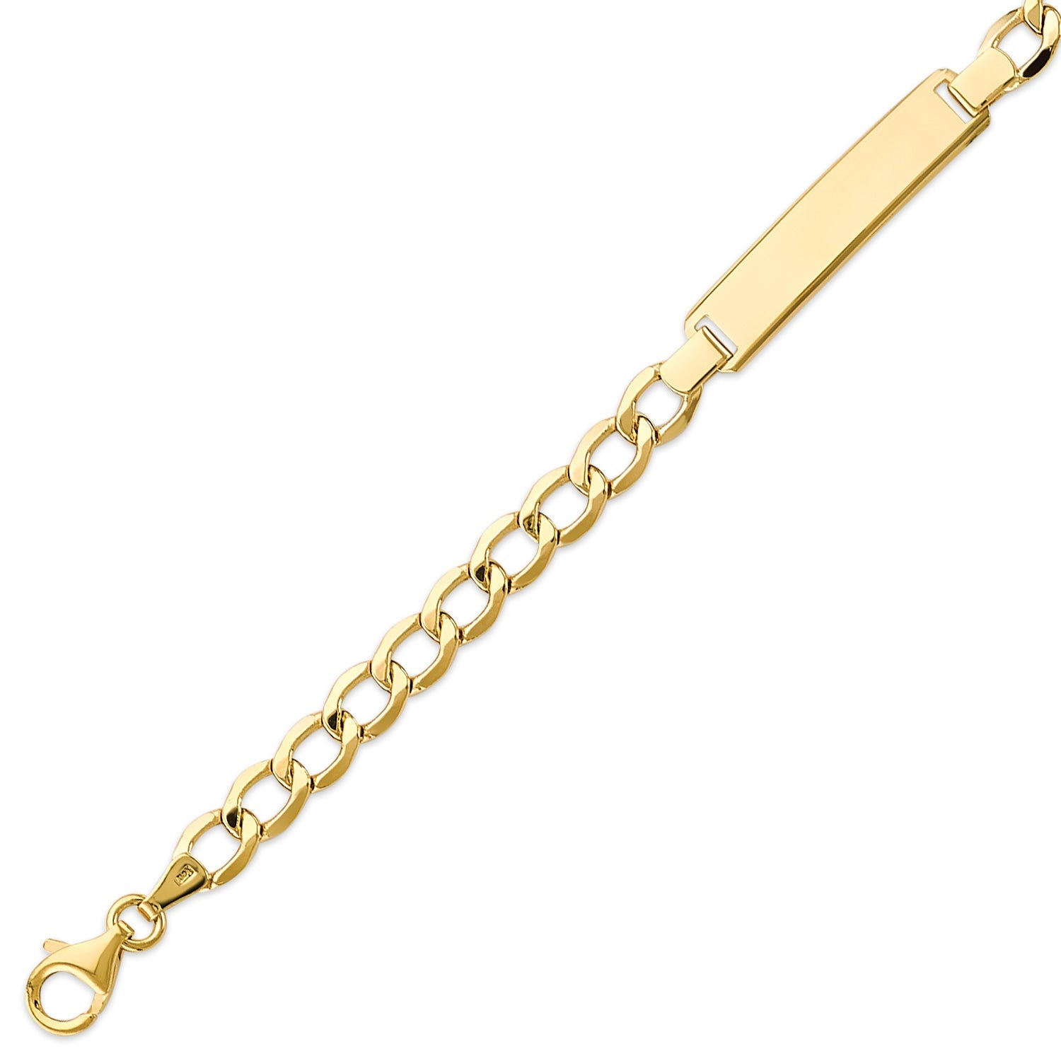 Cuban Kids ID Bracelet in 14K Gold