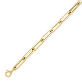 Ladies Paperclip Bracelet in 14K Gold